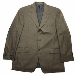 Vtg Loro Piana Cashmere Arnold Brant Sport Coat Mens‎ 44L Brown Three Button
